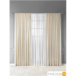 CASSIA ДЕНВИ экрю Комплект штор 220х270, 2пр, плстр, КТ