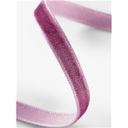 Лента бархатная, 6 мм, 18±1 м, сиреневая №199