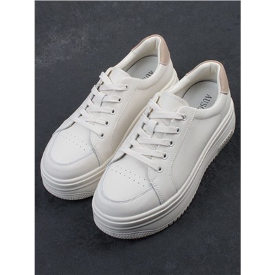 03-YC457-1 BEIGE Кроссовки женские (натуральная кожа)