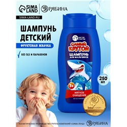 Шампунь детский для мальчиков «Самый крутой», мягкое очищение, 250 мл, Чистое счастье