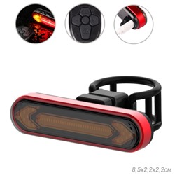 Фонарь задний COMIRON "JEDDAH" корпус: алюминий/ABS, IP67 свет: 36LED, 100lm аккум 500mAh, USB поворотные сигналы с дистанционным управлением /уп 100/