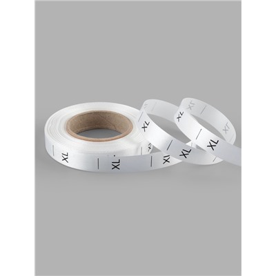 Размерник сатиновый, XL, 1000 шт., 12 мм, 30 м, белый