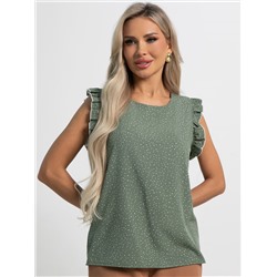 Блуза Карлотта (зеленая) Б15402-50М
