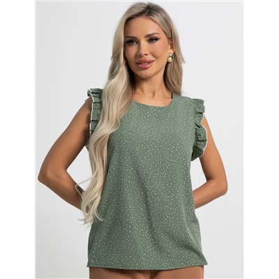 Блуза Карлотта (зеленая) Б15402-50М