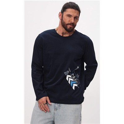 Лонгслив P521-1001-893 d.blue