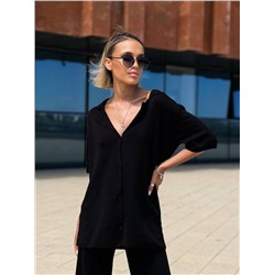 Комплект с бахромой SAMANTA, Черный