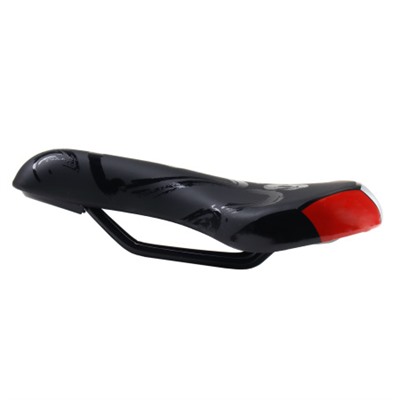 Седло велосипедное детское COMIRON MAUGLY N940 235x150, Технологии: ED, Верх: PU принтованный, Цвет: Чёрный+Красный/уп 40/