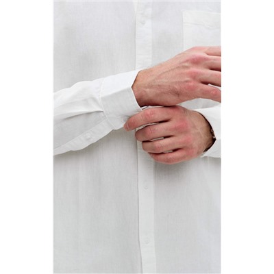 Рубашка д/р лен F111-0450-1 white