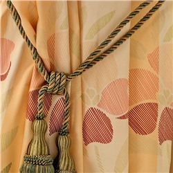 Комплект штор Microfiber-4, желтый (df-200009-gr)