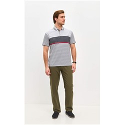 Брюки лен F211-0854 khaki