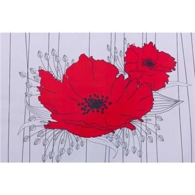 Штора для ванной Papavero, 180 х 200 см