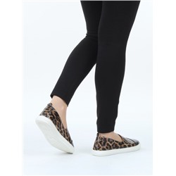 06-H1C-1PC BLACK/LEOPARD Туфли женские (натуральная кожа)