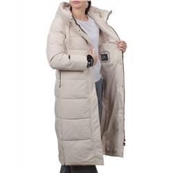 753 LT. BEIGE Пальто зимнее женское (170 гр. холлофайбер)