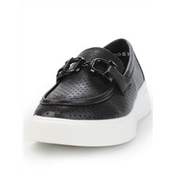 03-YD13-3D BLACK/WHITE Полуботинки женские (натуральная кожа)