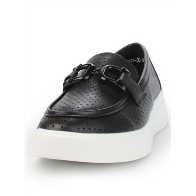 03-YD13-3D BLACK/WHITE Полуботинки женские (натуральная кожа)