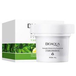BIOAQUA AVOCADO Увлажняющий и разглаживающий скраб для тела с авокадо, 100г