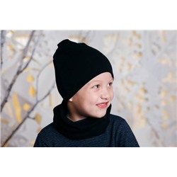 Снуд к шапке однотонный
