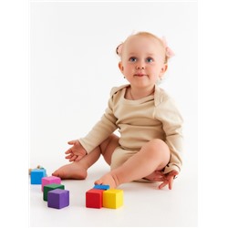 Набор боди SL HOME, рост 62-68 см, бежевый, оливковый