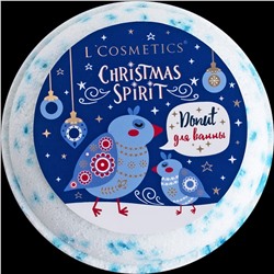 Бурлящий пончик для ванны новогодней серии Christmas Spirit “Donut Blue Crystal” от бренда L'Cosmetics - это настоящее волшебство и радость для вашего тела и души!