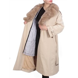 21003 BEIGE Пальто зимнее женское MAILILUO (150 гр. холлофайбера)