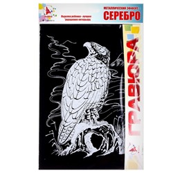 Гравюра «Ястреб» серебро