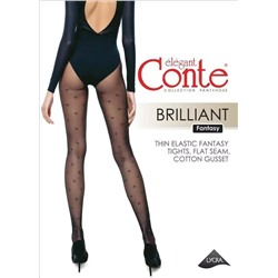 CONTE BRILLIANT Колготки женские в горошек с люрексом