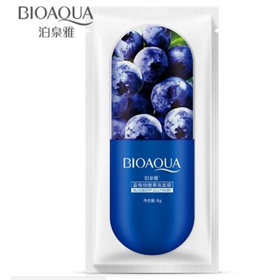 791784 BIOAQUA Jelly Mask Разглаживающая маска – желе для лица с экстрактом голубики, 8 г