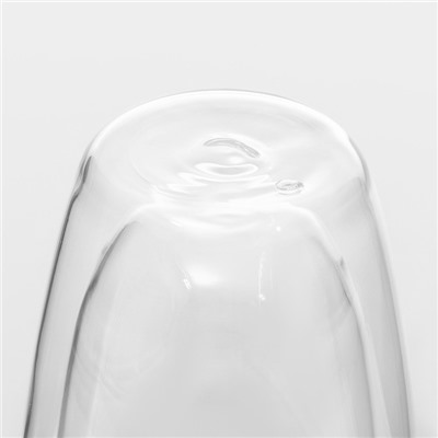 Стакан с двойными стенками Magistro «Поль», 470 мл, стекло, прозрачный