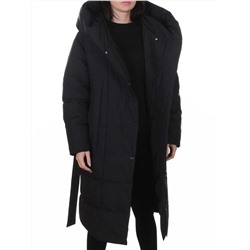 A625 BLACK Пальто зимнее женское (200 гр. био-пух)