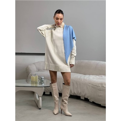 Платье мини FIBI, Молочный