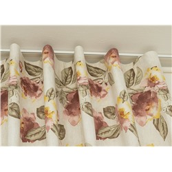 Шторы "Erin gene", розовый цветок (rosa), 180*250 см (df-200504-gr)