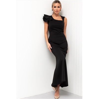Длинное чёрное платье Эрина №1