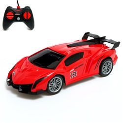 Машина радиоуправляемая «Спорткар», свет, эффект дыма, работает от аккумулятора, цвет МИКС, уценка
