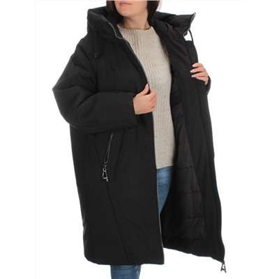 M-9097 BLACK Пальто зимнее женское CORUSKY  (верблюжья шерсть)