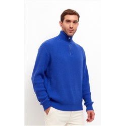 Джемпер мужской с воротом на молнии F310-0515 синий