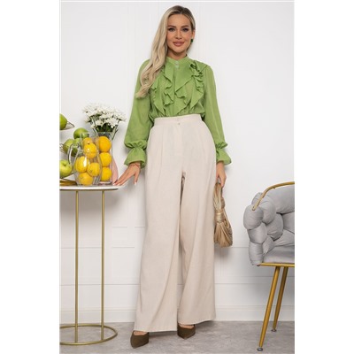 Брюки льняные Мэрлин (бежевые) Б15428-7М