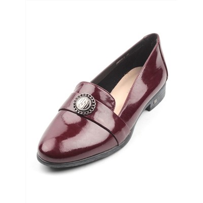 03-DMQN15-3 WINE Полуботинки женские (натуральная кожа)