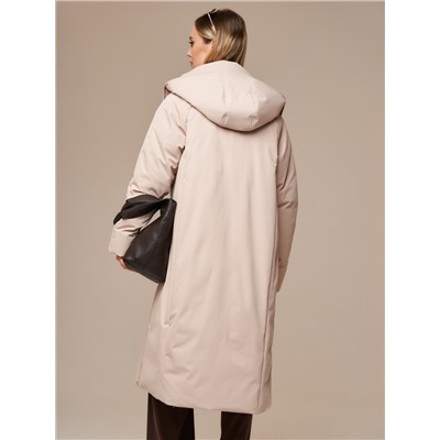 Пуховик женский бежевый