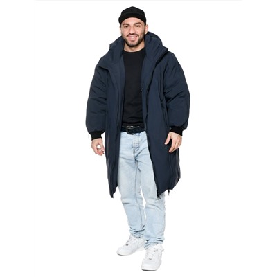 Пальто A-8816 Темно-синий