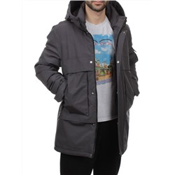 8896 DK. GRAY Куртка мужская зимняя облегченная (130 гр. холлофайбер)