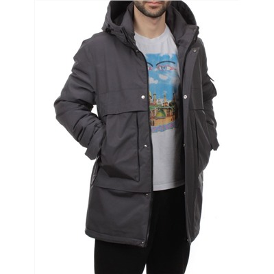 8896 DK. GRAY Куртка мужская зимняя облегченная (130 гр. холлофайбер)