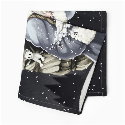 Полотенце кухонное новогоднее «Этель. Мгновения зимы», 40×73 см, 100% хлопок, саржа 190 г/м²