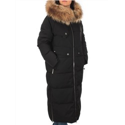 H23-631 BLACK Пальто зимнее женское (200 гр. тинсулейт)