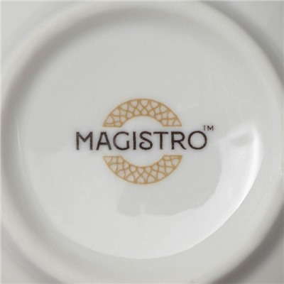 Сахарница Magistro Kingdom, 250 мл, фарфор, белая