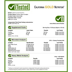 California Gold Nutrition, холиновый и кремниевый комплекс, биологически доступный коллаген для поддержки волос, кожи и ногтей, 60 мл (2 жидк. унции)