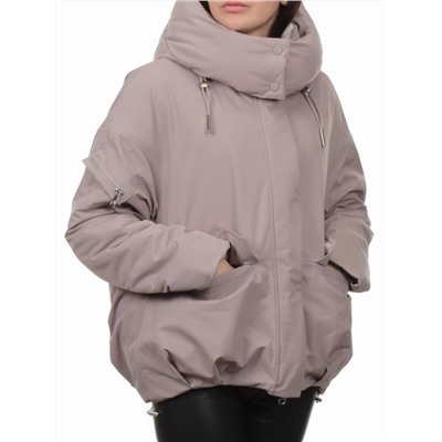 H24-816 DK. BEIGE Куртка зимняя женская (150 гр. холлофайбер)