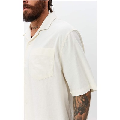 Рубашка к/р лен F611-0423 white