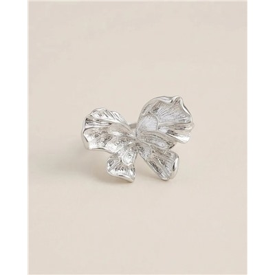 Кольцо с белым серебрением