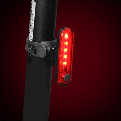 Фонарь задний COMIRON TA11 корпус: пластик, IPX4; свет: COB(5LED), 50lm; аккум: 330mAh, USB; четыре режима, OPP. /уп 100/400/