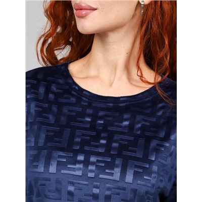 Вениса-Жаккард - костюм синий